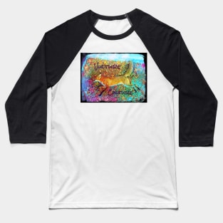 Rainbow Fox Vulture Culture Baseball T-Shirt